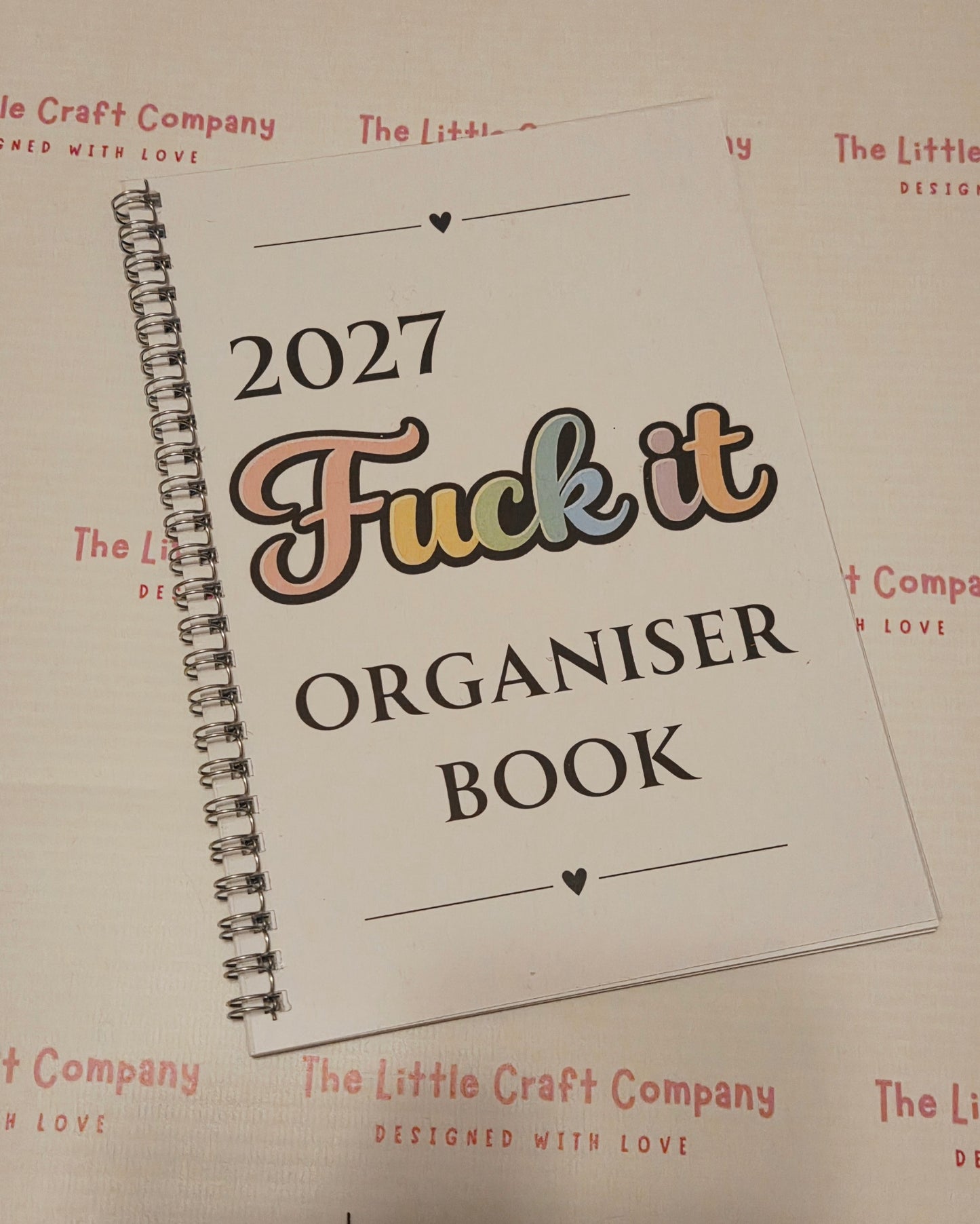 2027 A5 Funny Calendar Book – Cheeky Organiser (Pastel or Daisy Design)
