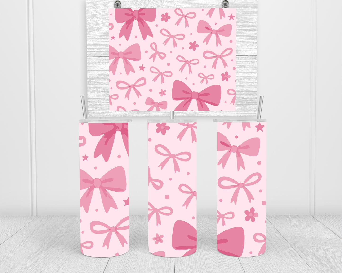 Pink Bow Tumbler