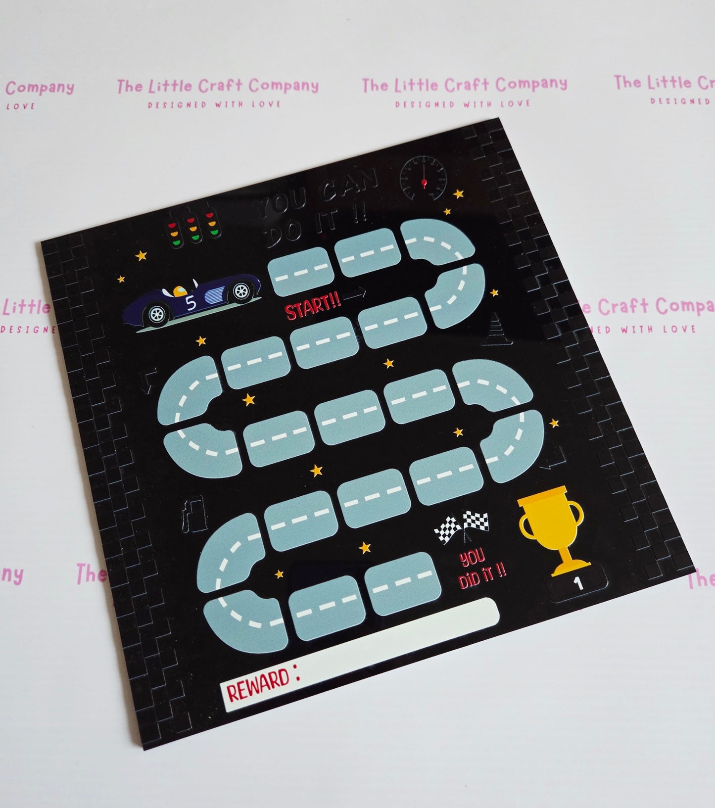 Race Track Reward Board – Acrylic - SALE ITEM