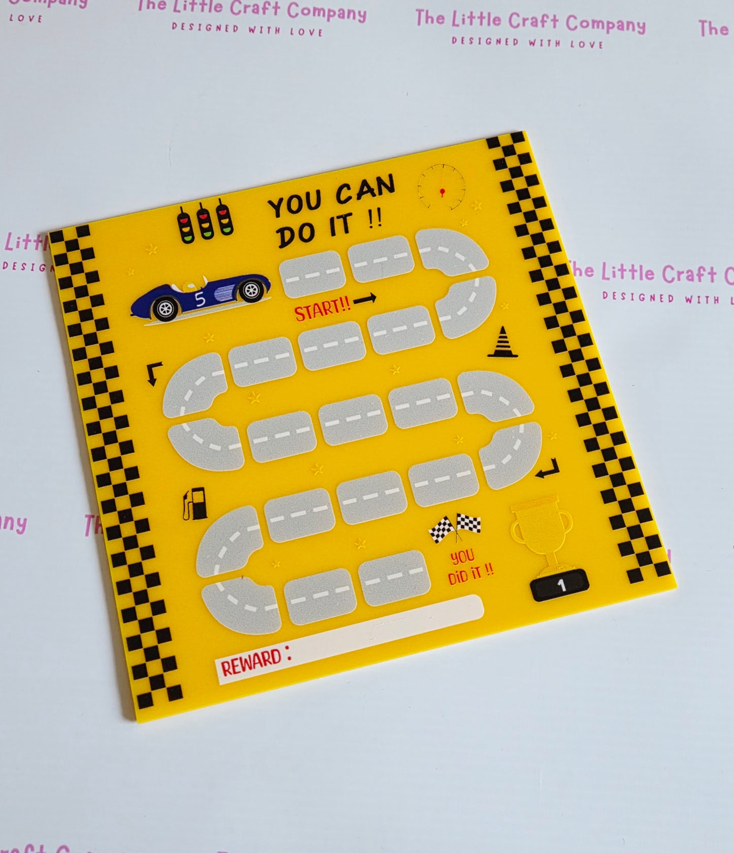 Race Track Reward Board – Acrylic - SALE ITEM